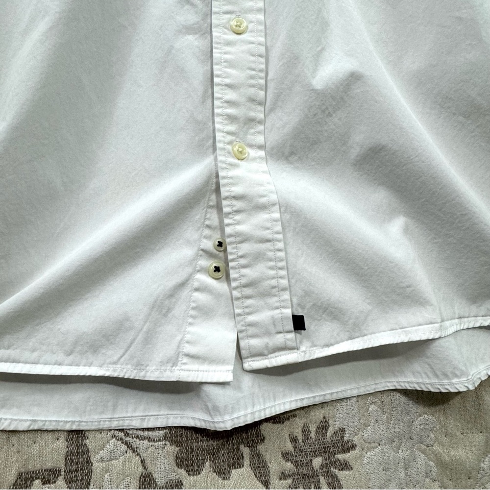GAP Classic White Boyfriend Fit Button Up Shirt Women’s L (Unisex) - Picture 7 of 11